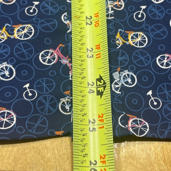 Johnston Murphy Button Down Performance Shirt Bicycle All Over Print Small - Picture 9 of 16